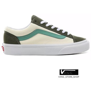 VANS STYLE36 RETRO SPORT DEEP LICHEN GREEN CREME DE MENTHE SNEAKERS สินค้ามีประกันแท้