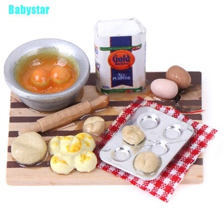 (Babystar) ขนมปัง ไข่ อาหารจิ๋ว 1:12 สําหรับบ้านตุ๊กตา