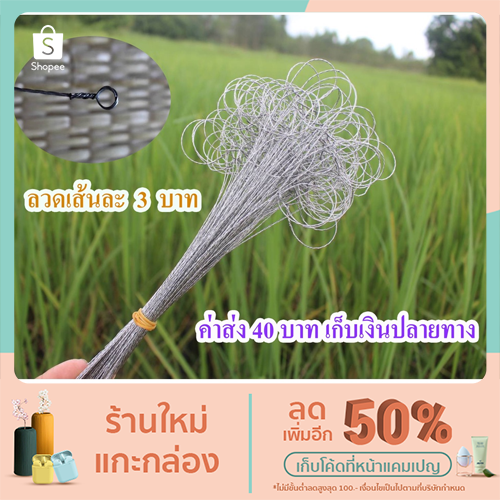 ลวดดักหนู ลวดแบบดีด ลวดสลิ่งดักหนู บ่วงดักหนู บ่วงดีด กับดักหนู ที่ดักหนู(เส้น)