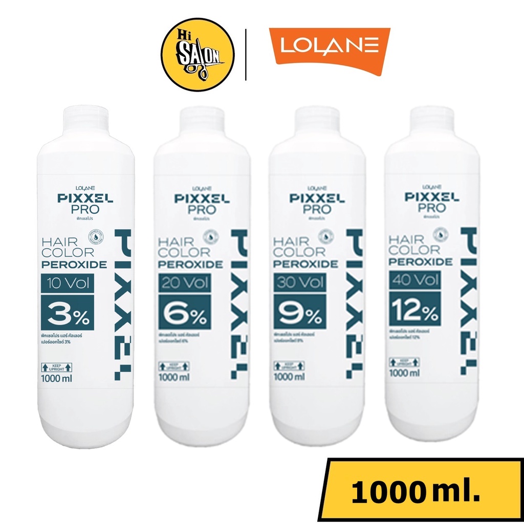 โลแลน พิกเซลโปร แฮร์ คัลเลอร์ เปอร์ออกไซด์ 1000 มล. Lolane Pixxel Pro Hair Color Peroxide 1000 ml.