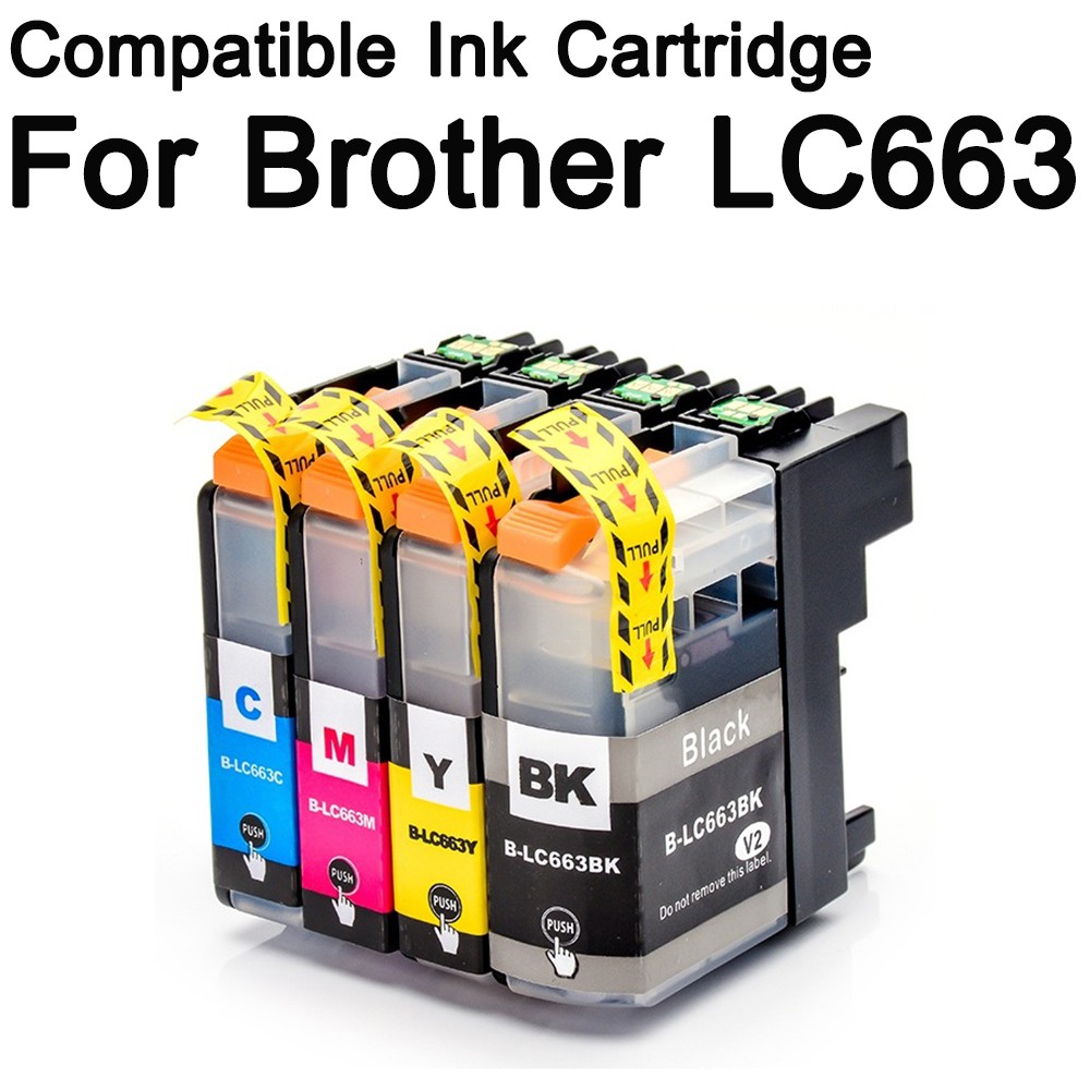 ตลับหมีกเทียบเท่า Compatible Ink Cartridge LC663 LC663BK LC663C LC663M LC663Y For Brother MFC-J2320 