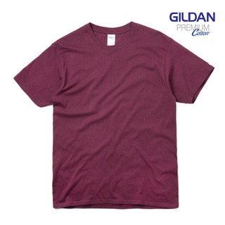 GILDAN Premium Cotton สีแดงเลือดหมู