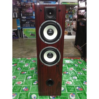 ตู้ลำโพง สีลายไม้โอ๊คแดง เสียงเบส กลาง และ แหลม 3 ทาง ดอลำโพง CCON 6" นิ้ว 50W rms speaker ตู้ลำโพงลายไม้ 3 ทาง