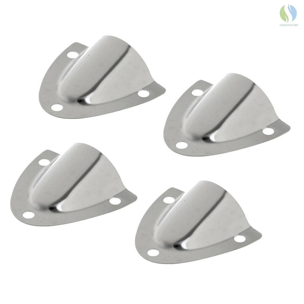 4Pcs Marine Clam Shell Vent Wire Cable Cover Stainless Steel Boat