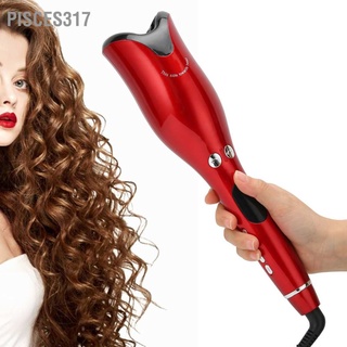 Pisces317 เครื่องดัดผมไฟฟ้าอัตโนมัติ อุณหภูมิคงที่ สีแดง 110‐240V