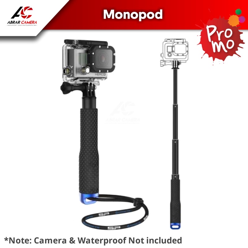 ฝาโลหะ Pov ขยายเสา Monopod 48 ซม. สําหรับ GoPro Xiaomi Yi Yicam ไม้เซลฟี่ brica bpro kgan sjcam dji 