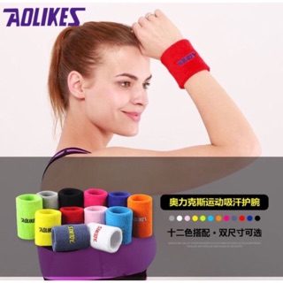 ผ้ารัดข้อมือคละสี ผ้ารัดข้อมือออกกำลังกาย