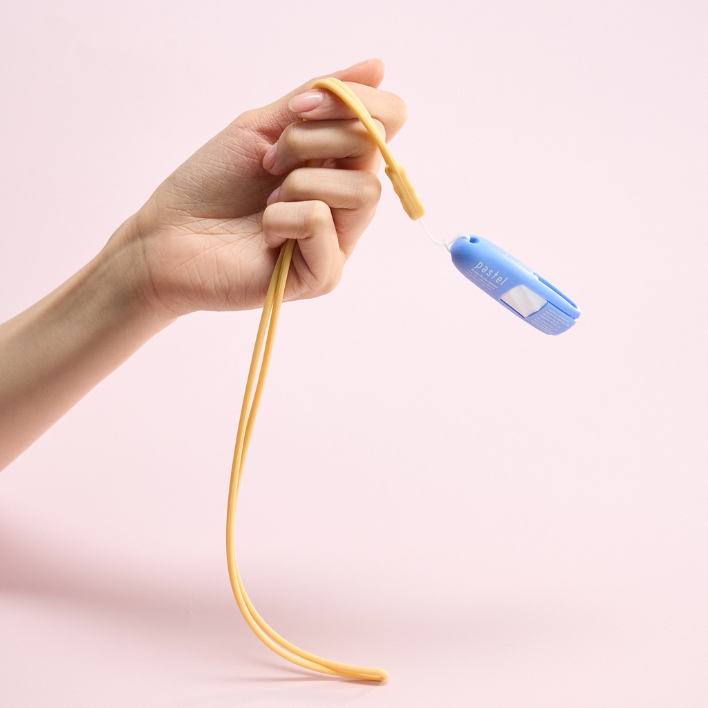 pastel สายคล้องคอ สีเหลือง landyard yellow