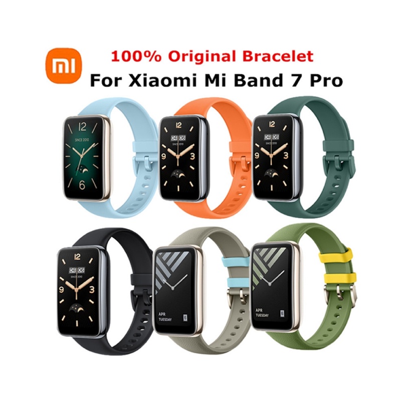 ของแท้ สายนาฬิกาข้อมือซิลิโคน แบบเปลี่ยน สําหรับ Xiaomi Mi Band 7 Pro Miband 7 Pro