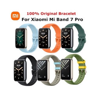 ของแท้ สายนาฬิกาข้อมือซิลิโคน แบบเปลี่ยน สําหรับ Xiaomi Mi Band 7 Pro Miband 7 Pro