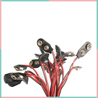 ❃❃20Pcs 9V Battery Connector คลิปเก็บสาย With Wire Holder Cable❃❃