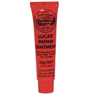 Lucas Papaw Ointment 25g / ครีมปาปาว์ ใช้ทาริมฝีปากแห้ง หรือจุดที่มีผิวแห้งได้