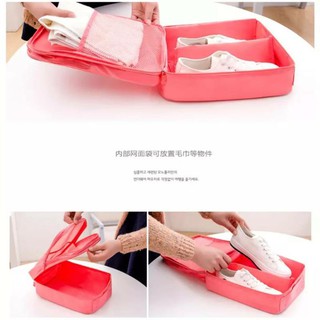 Travel shoe storage bag กระเป๋าเก็บรองเท้าพกพาเดินทาง