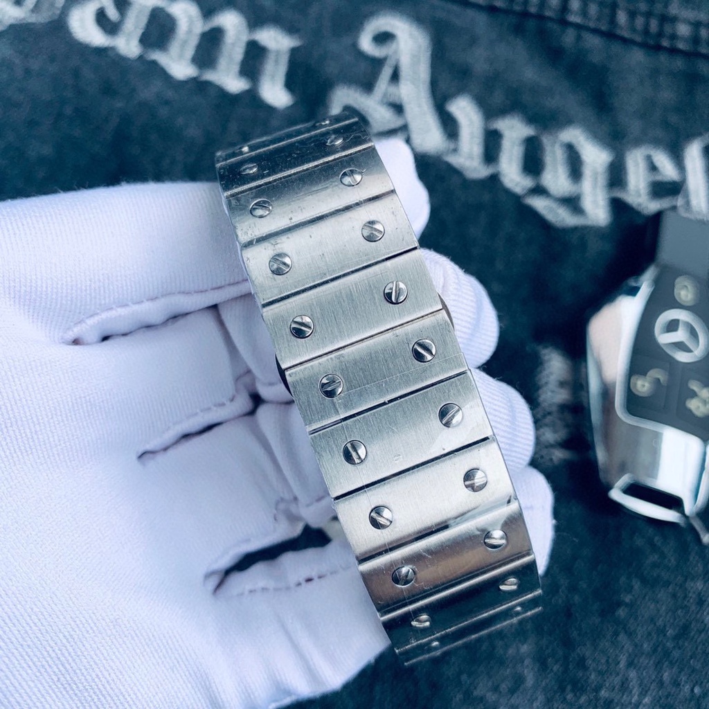 ค.า.ร์.เ.ที.ย.ร์ คาร์เทียร์Classic Santos Men's Watches นาฬิกาข้อมือสำหรับธุรกิจ นาฬิกาบูติก