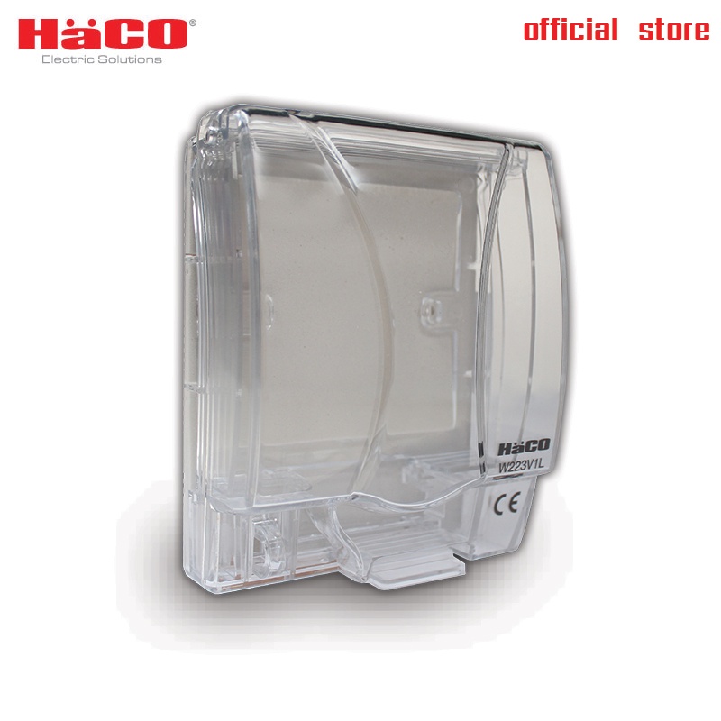 HACO หน้ากากกันน้ำ ชุดฝาครอบกันน้ำแบบใสสำหรับสวิตซ์และเต้ารับแบบลอย IP55 ใช้งานกับ M3และ M3N รุ่น W2