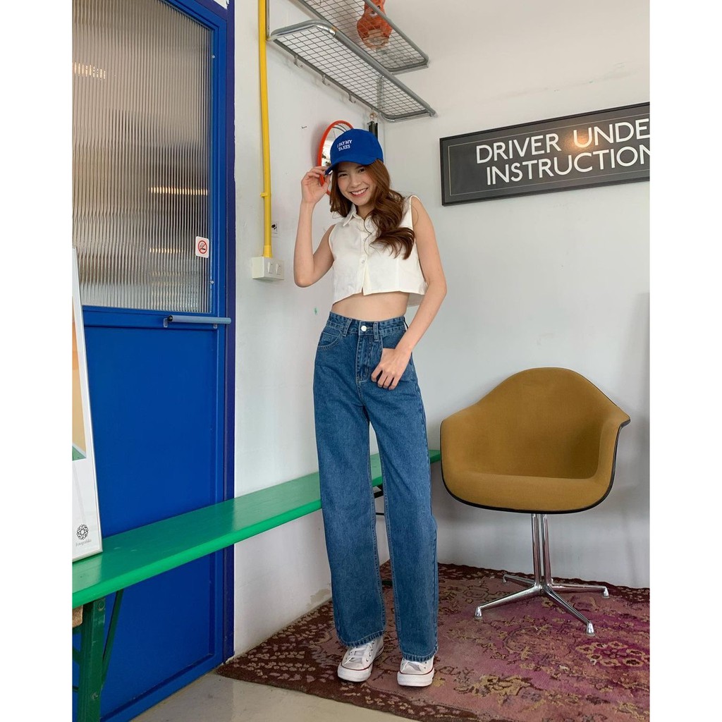 stylist_shop | pants098 Long Leg Jeans
