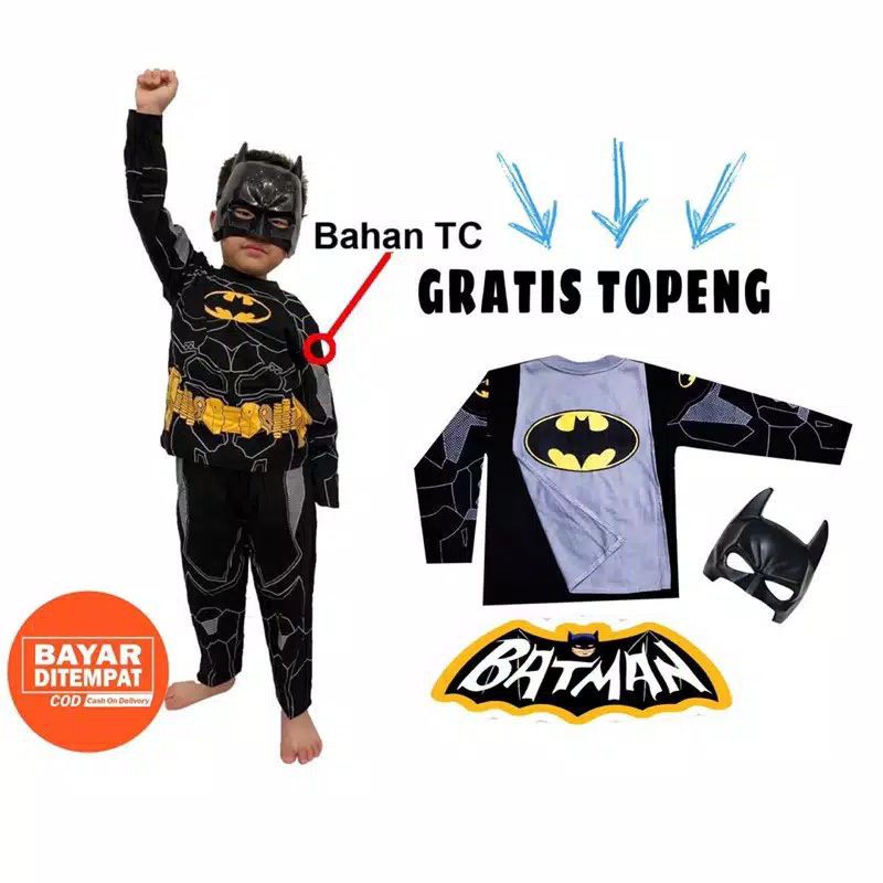 NEWEST BATMAN WINGS CHILDRENS COSTUME / เสื้อผ้าปีกเด็กชายแบทแมน