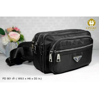  กระเป๋าคาดอก LK-230 (PD 901) กระเป๋าคาดอกทรงหรูหรา สีสันเงาวั๊บ เนื้อผ้าสวยไม่ กระเป๋าคาดอกผู้ชาย  กระเป๋าคาดอกผู้หญิง