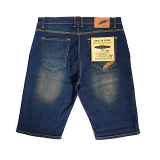 กางเกงยีนส์ขาสั้น-ชาย ทรงเดฟ-ผ้ายืด ฟอกสี ผ้านิ่ม เป้าซิป Size.28-44