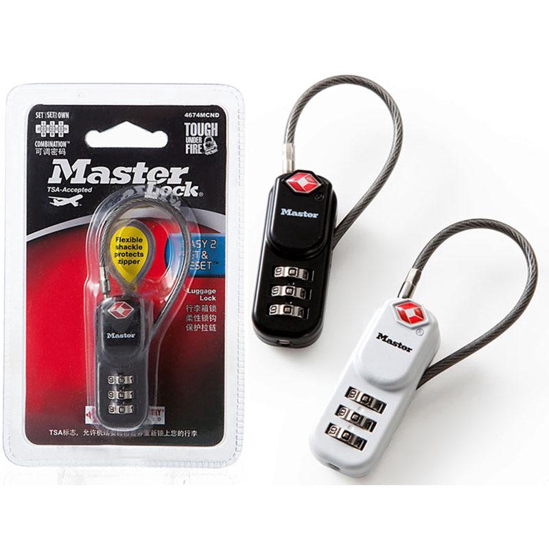 Master lock ล็อคกระเป๋าเดินทางรหัสผ่าน 2 สี