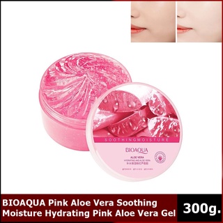 BIOAQUA Pink Aloe Vera Soothing Moisture Hydrating Pink Aloe Vera Gel 300g