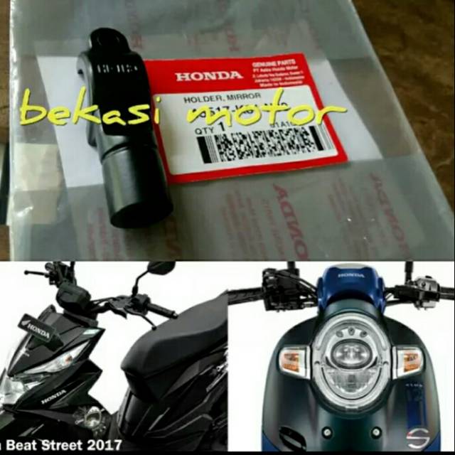 45517-K81-N30 กระจกสําหรับ honda beat street ใหม่ scoopy esp LED GENIO vario LED original K0J K59J