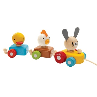 PlanToys 5434 Animal Train Sorter ของเล่นไม้ เสริมพัฒนาการ รถไฟสัตว์น้อย