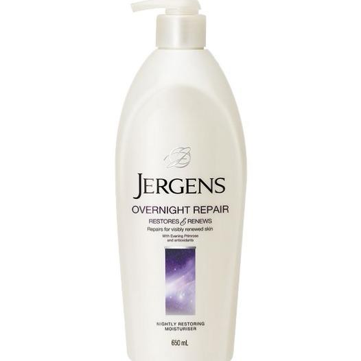 โลชั่นทาผิว บอดี้โลชั่น โลชั่นบำรุงผิวกาย เจอร์เก้น สูตร Overnight Repair ขนาด 650 มล. Jergens x 1 ข