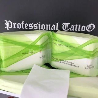 ผ้าเช็ดแห้งทำความสะอาดระหว่างสัก Professional Tattoo Tattoo Aftercare Wipes