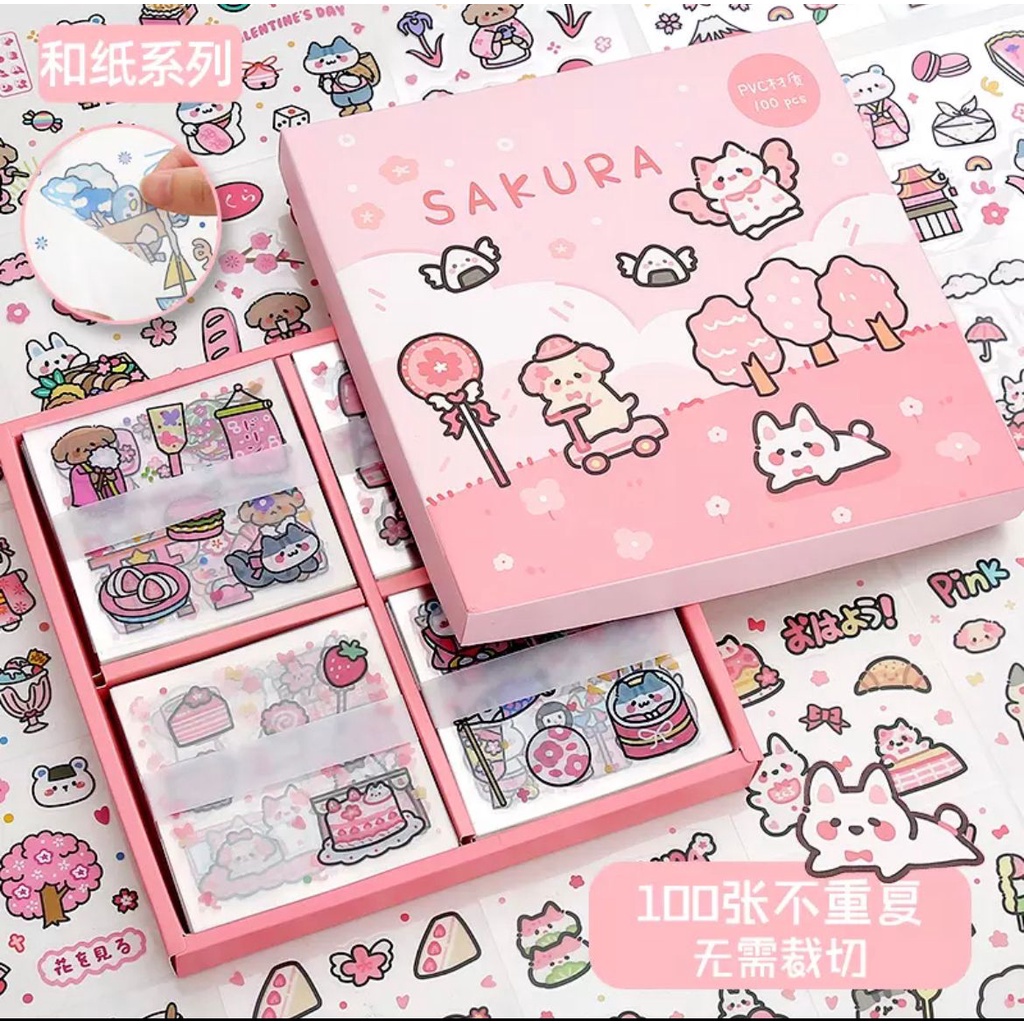 Pusat23 Aesthetic DIY Diary Book Stickers / Tumblr Stickers / Deco Stickers