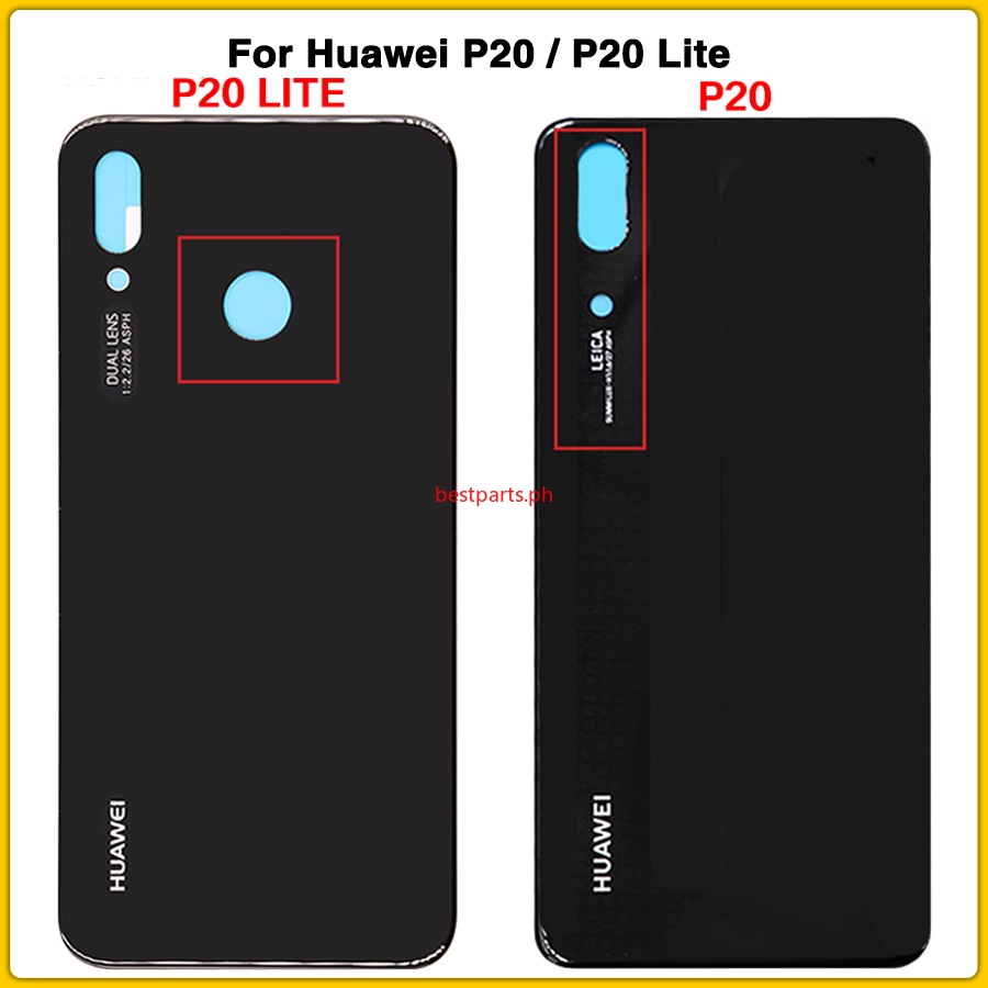 Bt- ฝาครอบแบตเตอรี่ ด้านหลัง แบบเปลี่ยน สําหรับ Huawei P20 P20 Lite Nova 3e