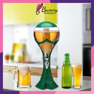 Bunny ทาวเวอร์เบีย 3ลิตร ทรงบอลโลก Beer Tower ทาวเบีย หลอดใส่เบียร์ หลอดกดเบียร์ หลอดใส่น้ำ(พร้อมหัวก๊อกอย่างดีเกรดABS)