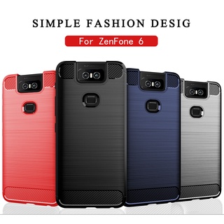 เคสโทรศัพท์มือถือ คาร์บอนไฟเบอร์ สําหรับ Asus Zenfone 6 6Z ZS630KL