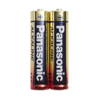 ถ่าน อัลคาไลน์ พานาโซนิค AAA 1.5V  Panasonic Alkaline Battery LR03T/2B แพ็ค2ก้อน