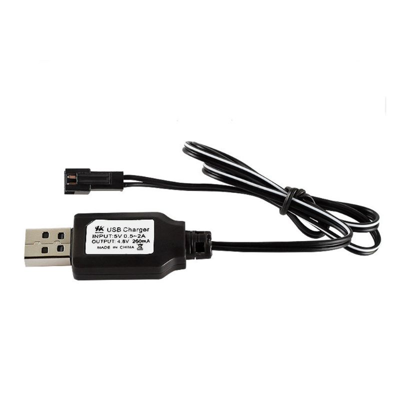【3C】 Charging Cable Battery USB Charger Ni-Cd Ni-MH Batteries Pack SM-2P Plug Adapter 4.8V 250mA Output Toys Car #7