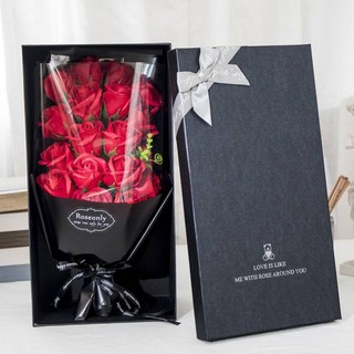 Red Hot Online ช่อกุหลาบ (มีสินค้าพร้อมส่ง)พร้อมกล่อง เหมาะสำหรับเป็นของขวัญวันวาเลนไทน์