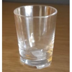 PC SHOT GLASS W/THREE BOTTOM ̃4.6XH5.8CM, 1.5OZ