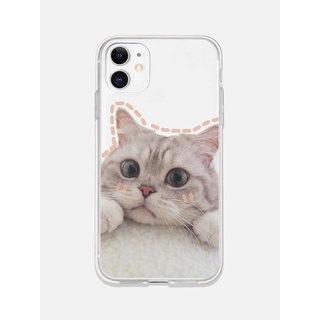 เคสโทรศัพท์ไอโฟน(iphone) ใส ภาพพิมพ์รูปแมว