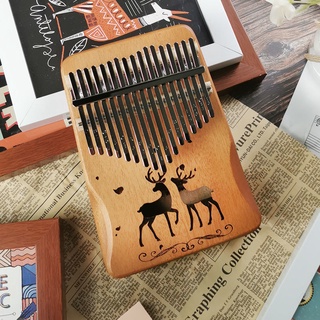 ◇♞ↂ🔥คาลิมบา kalimba 17 คีย์โทน แบบเพลท Finger piano - Thumb Piano Acoustic