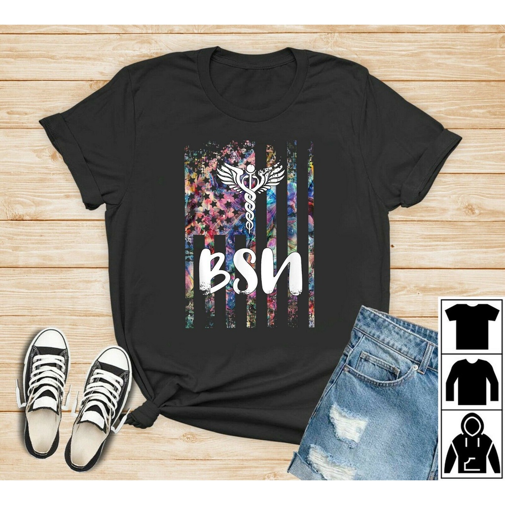 Bsn Flag Bachelor Of Science In Nursing Student T Shirt
