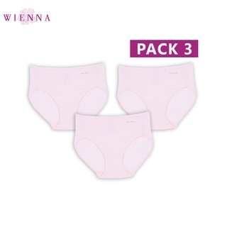 WIENNA  ANTI-BAC DU83903 กางเกงในแบบครึ่งตัว กางเกงในระงับกลิ่นและยับยั้งแบคทีเรีย สีดำ สีนู๊ด สีชมพู  แพ็ค 3 ตัว