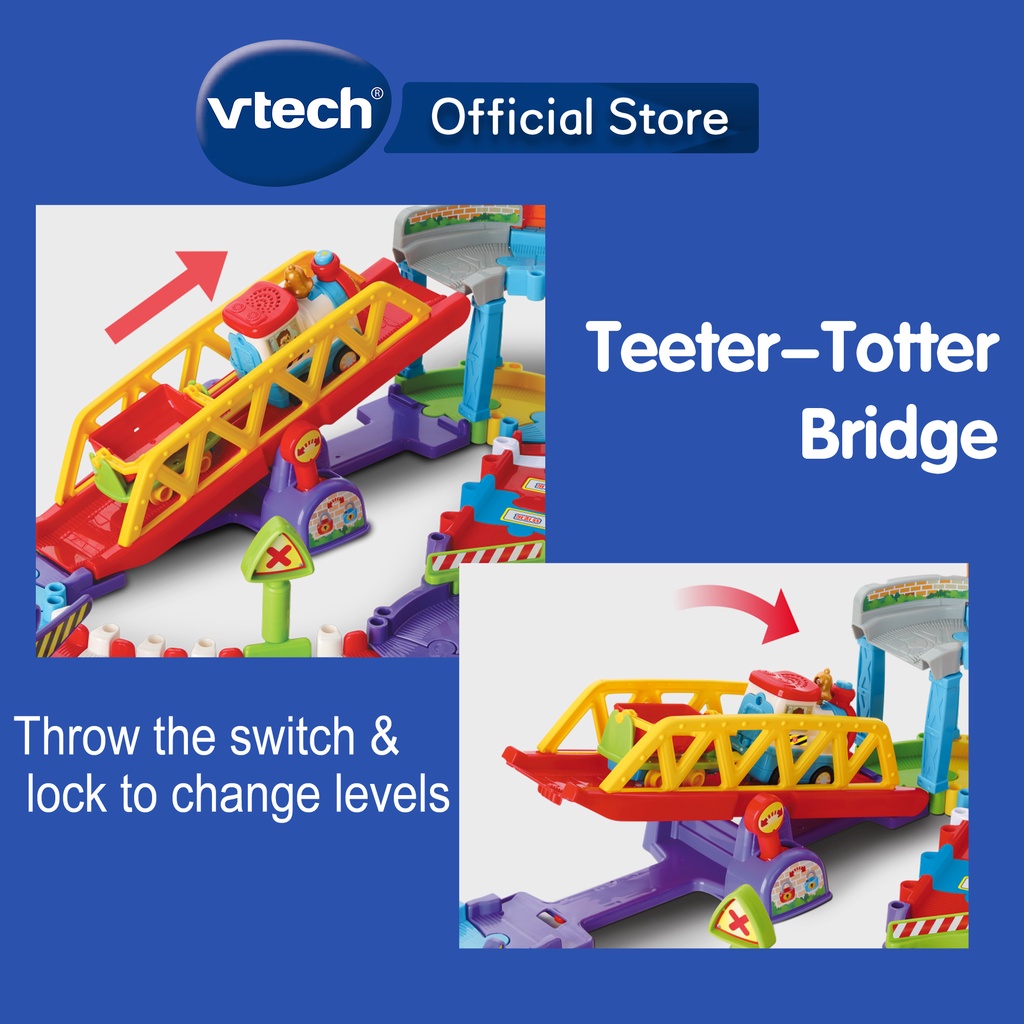 VTech GoGoSmartWheels Roadmaster Train Playset - Big Motorized Train ...