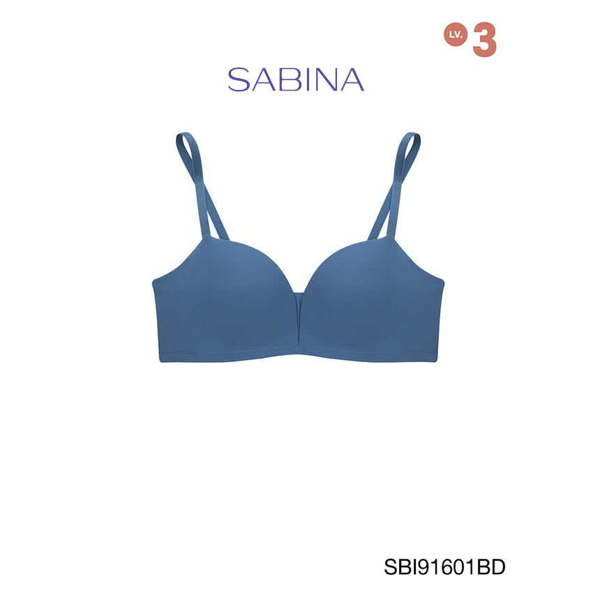 Sabina เสื้อชั้นใน Invisible Wire (ไม่มีโครง) รุ่น Modern V รหัส SBI91601BD สีน้ำเงินเข้ม