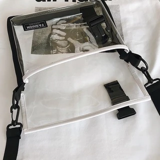 bag_1(BAG1790) กระเป๋าสะพายข้างพลาสติกใส FASHION