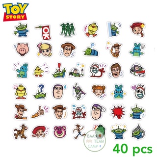 สติ๊กเกอร์ Toy story 163 ทอย สตอรี่ 40 ชิ้น woody บัซไลท์เยียร์ buzz lightyear วูดดี้ สติ้กเกอร์ วู้ดดี้ disney ดิสนีย์