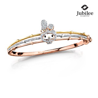 Jubilee Diamond - ENDEARING TRIPLETS PAVE BANGLE: MY MELODY [Sanrio ลิขสิทธิ์แท้]