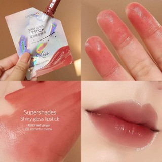 SUPERSHADES SHINY GLOSS (ของแท้100%)ซุปเปอร์เชดส์ชายนี่กลอส ปากฉ่ำทนนาน❣️