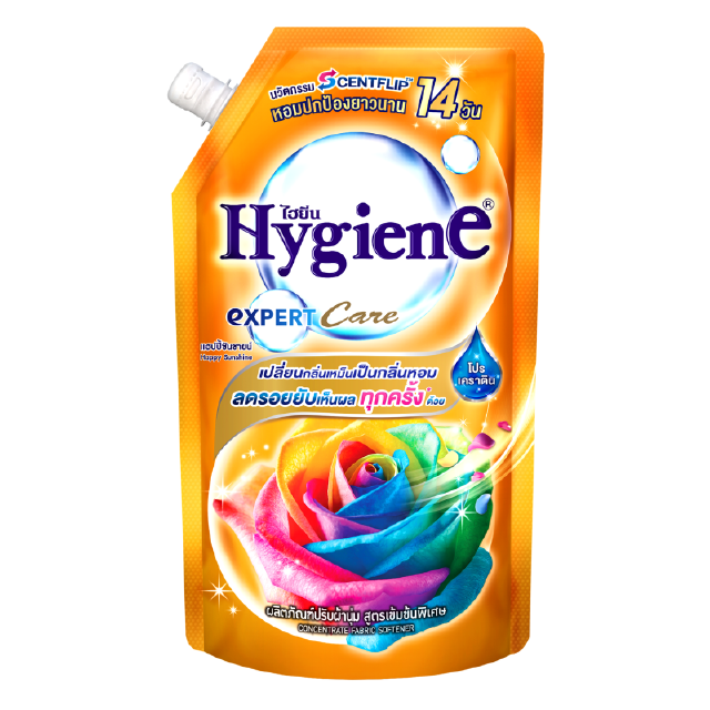 HYGIENE ไฮยีน เอ็กซ์เพิร์ท แคร์ น้ำยาปรับผ้านุ่มสูตรเข้มข้น 490 มล. (เลือกสูตรได้)