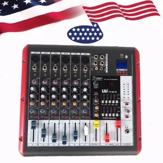 🔥SALE🔥เพาเวอร์มิกเซอร์ มิกเซอร์ 6ช่อง Power Mixer เครื่องเสียง ขยายเสียง Power mixer ( 6 channel ) รุ่น FXQ6/16