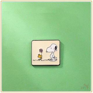 ★ เข็มกลัด ลายการ์ตูน Snoopy &amp; Woodstock ★ 1 ชิ้น PEANUTS การ์ตูน สร้างสรรค์ Doodle เคลือบ Pins กระเป๋าเป้สะพายหลัง กระดุมเข็มกลัด